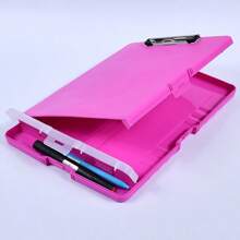 PP Folder Storage Box File Box A4 Writing Board Clip, Large-Capacity Nursing Clipboard With Pencil Case,Back To School,School Supplies