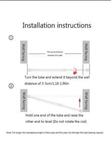 1pc Punch-Free Multi-Functional Telescopic Rod, Simple Installation, Perfect For Bathroom Shower Curtain Rod, Balcony Drying Rod, Wardrobe Hanging Clothes Rod, Door Window Hanging Curtain Rod, Curtain Rod Holder, Bathroom Accessories Home Bathroom Decor Back To School