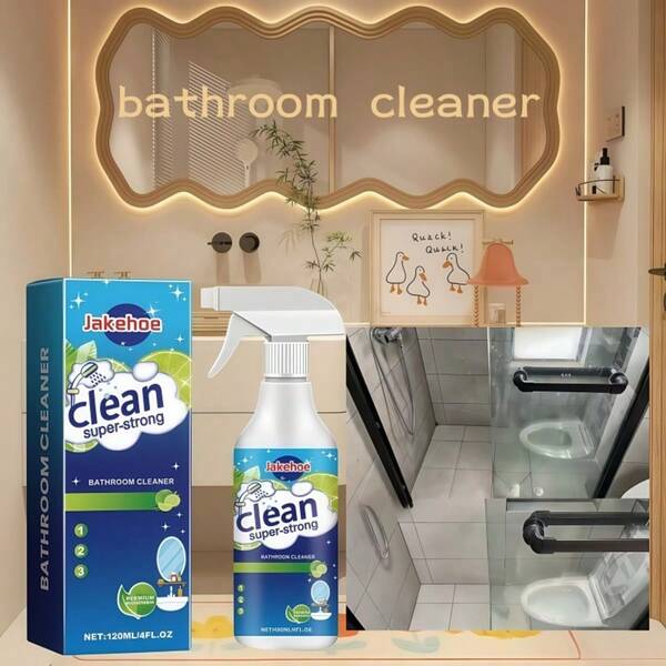 1 pieza Limpiador de baño, elimina manchas de agua, suciedad, sarro - Agente de limpieza y desincrustante para superficies de baño (Estilo aleatorio como se muestra en la imagen)