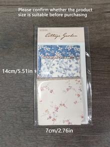 1包60张复古花卉剪贴簿装饰材料纸，各种尺寸，适用于DIY手工制作、返校季、家居和办公用品（请注意尺寸） - 彩色 - 查看 2