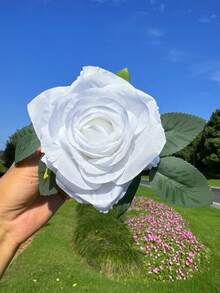 1PC Rose Rearview Mirror Flower Present Ribbon Light House Decorations For Home Artificial Flower Decorations Wedding Car Bride Props Artificial Rose Flower Swag Halloween Valentine's Day Valentines - Multicolor - View 18