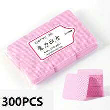 300片装无绒指甲湿巾美甲设备棉垫无绒餐巾美甲蓬松指甲棉指甲湿巾指甲清洁器，卸甲好帮手 - 彩色 - 查看 7