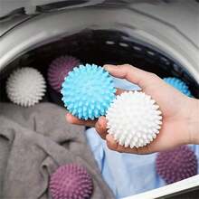1/3/6pcs Random Color, Reusable Laundry Ball, Laundry Ball For Washing Machine, Fabric Softener Ball, Laundry Drying Ball, Anti Knot Tying Laundry Ball, Fluffy Laundry Balls, Clothes Hair Adsorption Removal, Reduce Wrinkles In Clothes, Cleaning Supplies, Household Gadgets, Bathroom Supplies, Laundry Supplies, Laundry Tools And Accessories