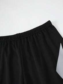 طقم ملابس رياضية لصبي المراهق مكون من 2 قطعة: ملابس علوية تي شيرت بأكمام قصيرة وشورت للركض