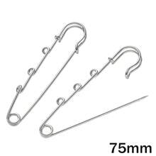 10pcs Large Pins Brooch Blank Base With 1/2/3/4/5 Loops Rings For DIY Jewelry Clothes Craft Making Supplies Accessories