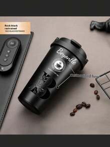 Customizable Vacuum Stainless Steel Coffee Cup Creative Handle Insulated Cup Vacuum Portable Car Cup Gift Cup Office Bedroom Water Cup,Brunch-Ready
