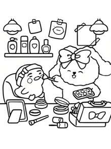 1pc Little Fuzzy:Easy Coloring Book For Adults And Teens, Colouring Book Super Cute Designs Of Cozy, Hygge Spaces For Relaxation (Cozy Spaces Coloring) .Back To School A Relaxing Gift For Friends, Couples, And Family . Painting Kit [Default Without Pen]
