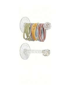 1 Stück/2 Stücke/3 Stücke/5 Stücke Schmuckorganizer Regal, wandmontierte Zubehör Aufbewahrungshaken, Armband Aufhängevorrichtung, Haarklammer Halter, Badezimmer Haken, spurlose Aufhängung, Schlüsselhalter, Wanddekoration, ideal zum Aufhängen von Halsketten, Schmuck, Armbändern, Badaccessoires