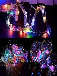 1pc 50/100/200/300LED Solar String Lights Outdoor Waterproof, 8 Modes Copper Wire LED Light String, Holiday Party Garden Decoration Light - Solar Copper Wire Light - View 4