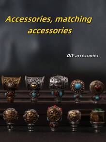 3 peças, acessórios de três canais, não desbotam facilmente, antialérgicos, perfeitos para fazer pulseiras, colares, joias corporais, acessórios de joias, faça suas próprias joias especiais. Acessórios para fazer joias de Halloween