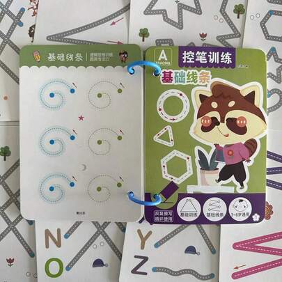 Sách thực hành giáo dục 32 trang có thể tái sử dụng, Bảng viết có thể xóa, Chất liệu giấy bền, Thích hợp cho việc luyện tập kiểm soát và luyện tập viết tay, Thẻ luyện tập có thể xóa, Thư pháp cơ bản nhập môn thú vị, Luyện tập tập trung, Luyện tập kiểm soát bút có thể xóa, Thẻ tập trung, Luyện tập kiểm soát bút suy nghĩ, Luyện tập kiểm soát bút có thể xóa, Thẻ tập trung, Quà tặng năm mới, Văn phòng phẩm: Đồ dùng văn phòng, Đồ dùng học tập, Đồ trang trí văn phòng, Đồ dùng trở lại trường, Phần thưởng cho trường học, Đồ dùng trở lại trường