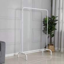 Rack de ropa reforzado Rack Perchero Acero Closet Organizador 1 Nivel Soporte NUEVO Rack perchero reforzado de acero, 1 nivel, ideal closet organización, soporte resistente, diseño moderno, fácil armado y mudanza. - Blanco - Ver 2