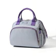 多功能妈妈包，纯色婴儿奶瓶加热包，大容量手提包和背包，尼龙材质 - 1225媽咪包 - 查看 15