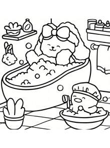1pc Little Fuzzy:Easy Coloring Book For Adults And Teens, Colouring Book Super Cute Designs Of Cozy, Hygge Spaces For Relaxation (Cozy Spaces Coloring) .Back To School A Relaxing Gift For Friends, Couples, And Family . Painting Kit [Default Without Pen]