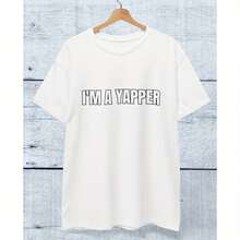 Soy un Yapper, Camisa con Cara Sonriente, Camisa Meme, Camisa Sarcástica, Regalo Gracioso, Camisa Divertida Única, Estilo Y2K, Camisa de Trabajo - Blanco - Ver 1