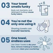 Toallita facial 100% biológica, toallita facial desechable, aceptada por la Asociación del Eczema, toallitas desmaquilladoras secas, ultra suaves, 50 unidades, 1 paquete - 300 unidades (ahorre un 10 %) - Ver 5