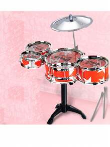 Schlagzeugspielzeug-Set, Jazz-Trommel-Musikinstrument für Anfänger zum Üben, Geschenk