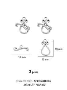 3 Stücke/Set Edelstahl Toggle OT Verschlüsse, Haken Schnallen Verbinder, Silber und Gold für Armband, Halsketten Herstellung, Herz, rund und andere Formen, 18 Karat Gold Schmuck, Accessoires, Halsketten Verlängerung, Schmuckherstellung, Armband Werkzeug, Kleinigkeiten, Anhänger für Schmuckherstellung, Bastelzubehör, Halsketten Verlängerung, Armband Verlängerung, Anhänger für Schmuckherstellung, Schmuck Zubehör & Komponenten, Schmuckherstellung Verschlüsse & Haken