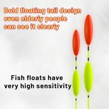 3 Piecesfish Float Set, Fishing Equipment, Fishing Float Equipment, Shallow Water Fish Float, Short Float, Lightweight Design, Windproof, Suitable For Fishing In Various Scenarios Such As Reservoirs, Ponds, Rivers, Etc - Gold - View 2