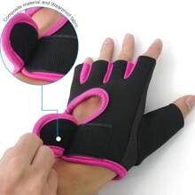 Fitness Gloves Camping Gloves Cycling Bike Gloves Padded Half Finger Bicycle Gloves Shock-Absorbing Anti-Slip Breathable MTB Road Biking Gloves For Men/Women