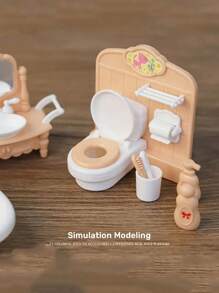 Mini Dollhouse Furniture Set, Suitable For Bedroom, Living Room And Bathroom Decor | Ideal Christmas/Halloween Gift, Dollhouse Miniatures. Mini Furniture Set, Fit For Doll House - Bedroom, Living Room, Kitchen, Bathroom Accessories - Holiday Gifts, Christmas, Halloween