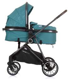 Chipolino AURA Convertible Trio 嬰兒車，承重 22 公斤 - 藍綠色