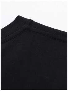 Camiseta con el mensaje "Feliz Día de San Valentín" - Negro - Ver 6