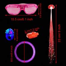 Adult Party Gifts 43/78/145 Set Of Glowing Toys Party Gifts Glowing Adult Birthdays And Halloween Use Finger Lights Jelly Ring Glorious Glasses Bracelet Fiber Optic Lights