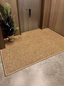 1 Pc Polyester Doormat, Machine Washable, Pineapple Design, Pet-Friendly, Scratcher For Cats, Textured Surface For Grip, Suitable For Entryway, Patio, Modern Decor, Shoe Mat, Welcome Mat, Outdoor Rug, Small Carpet, Dirt-Resistant, Vacuum Cleanable - Multicolor - View 12