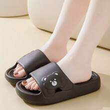 Chinelo Unissex para Casal, Material EVA, para Uso Interno/Externo, Banheiro, Anti-Odor, Sola Macia, Antiderrapante, Silencioso. - Preto - Ver 4