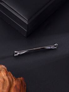 1 pieza Presilla para cuello de camisa metálica minimalista de moda, Sujetador de corbata, Broche de cadena espiral de una sola pieza - collarín - Ver 21