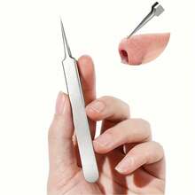 1/3/5pcs Stainless Steel Blackhead Removal Tool Set, Acne Needle Blackhead Clip, Facial Cleaning Tool Set, Nose Cleaning Tool,Stainless Steel Blackhead Tweezer Set Pimple Tweezers Extractor Tool For Remove Blackhead - Multicolor - View 12