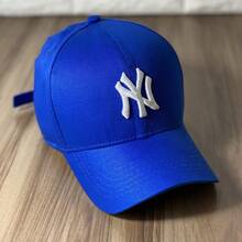 New York Curved Brim Cap For Men And Women In All Colors - Royal Blue - View 1