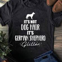 It's Not Dog Hair, It's German Shepherd T-Shirt - German Shepherd Dog, German Shepherd Dog Gift, German Shepherd Lover - 黑色 - 查看 1