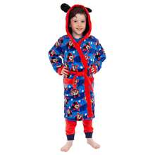 Disney Mickey Mouse Dressing Gown With 3D Ears | Mickey Mouse Star Boys' Hooded Bath Robe | Kids' Sleepwear | Fast UK Delivery Shipping | Trusted UK Seller | Great Gift For Kids | Perfect For Birthdays And Christmas - Blue - View 2