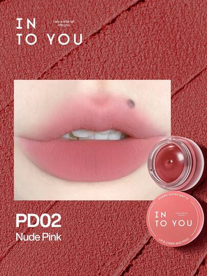 INTO YOU Shero Matte Lip & Cheek Tint PD02 (Jar), Makeup, Liquid Stick