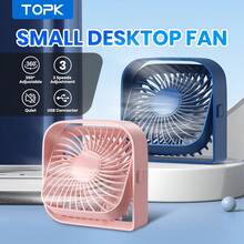 TOPK Mini Desk Fan - Portable USB Cooling Fan With 3 Speeds, 360° Rotation, Silent Operation - Ideal For Home, Office, Bedroom, Dorm, And Outdoor Use - Multicolor - View 3