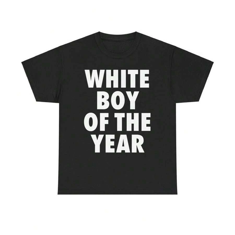 White Boy Of The Year T-Shirt - 黑色 - 查看 1