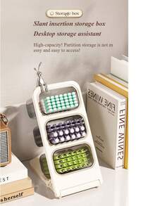1 件斜插笔筒，大容量存储整理器，工作区整理器，适用于办公文具学校用品，返校