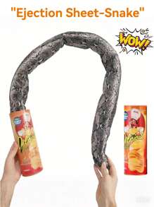 6pcs April Fool's Day Prank Toys Spring Snake Jumping Out Of Container, Fun Party Entertainment, Potato Chip Snake Novelty Toys, Potato Chip & Cockroach Model Combination Pack, Reusable