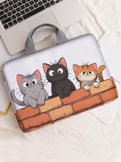 Animal Pattern Printed Laptop Bag Computer Cloth Cover Accessories Soft Laptop Bag Soft Computer Cover Laptop Cover Tablet Leather Bag Laptop Zipper Computer Cover School Business Office