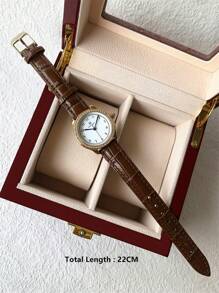 Pablo Raez 1 pieza Nuevo diseño de moda, Reloj de mujer encantador, acero inoxidable IPG de 18K oro joyas, estilo vintage y de lujo, correa microfiber negro suave, accesorio de verano, resistente al agua, reloj de cuarzo con ajuste de hora azul, elegante y versátil, buen regalo para maestras, amigas o familiares, adecuado para la vida diaria, trabajo, fiesta, decoración, graduación, regalos de boda