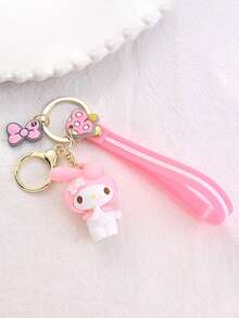1/7 件套粉色 Hello Kitty 猫可爱防水钥匙扣(女士适用)、紫色 Kuromi 硅胶趣味包包挂饰及汽车必备配件、生日及毕业教师答谢礼物、护士防污防锈钥匙扣(带挂绳)、肉桂卷周边、Sanrio 授权商品。汽车配件(学校背包)、卡通哥特风 Y2K 风格 - 彩色 - 查看 18