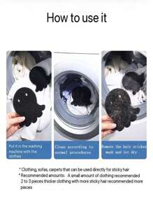 5pcs Enhance Adsorption Laundry Pet Hair Remover For Both Dry And Wet Purposes, Laundry Hair Catcher, Household Sponge Laundry Sticky, Sweater Sticky, Easy To Remove In Washing Machine, Reusable, Easy To Clean, Save Drying Time,For Home, Laundry, Use In Washing Machines And Dryers