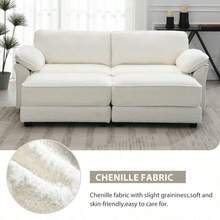 Free Combination Modular Convertible Sectional Sofa Bed Set, 4 Seat Upholstered Sleeper Corner Couch, Deep-Seat Loveseat With Ottoman For Living Room, Office, Apartment,2 Colors - 1 - View 7