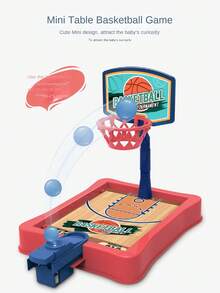 1 Set Kids Basketball Hoop, Single Player Tabletop Basketball Game, Indoor/Outdoor Basketball Toy/Game, Suitable For Boys And Girls, Ideal Birthday Gift/Outdoor Activity/Holiday Gift, School Supplies, Birthday Present, Party Supplies - Multicolor - View 3