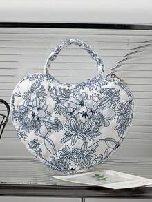 A Fresh And Simple, Highly Attractive Girly Fashion Handbag-Style Cosmetic Bag. The Small And Exquisite Floral Pattern Makes It A Convenient And Portable Storage For Cosmetics And Toiletries, Suitable For Dates, Parties, Shopping, Photography, And More. This Versatile Makeup Bag Can Be Used As A Cosmetic Bag, Vanity Case, Storage Bag, Toiletry Bag, Desktop Organizer, Or Makeup Pouch. - Multicolor - View 12