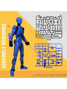 Multi-Jointed Action Figure Boy Robot Building Blocks Children's Educational Assembly Small Toy Doll Toy Third Generation Dummy Doll DIY Full Body Stress Relief Artifact, Birthday Gift, Children's Toy Boy 3D Printed Robot, Christmas, Boy And Girl Lucky 13 Collectible Doll, Desktop Decoration, Hand-Assembled Game, Children's Educational Toy, For Adult, Men Gift Ideas, Building Block Sets