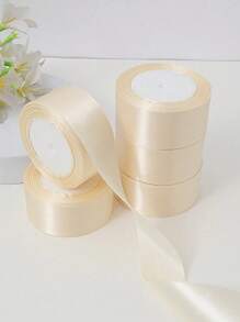 4cm Wide Champagne Gold Wedding Decoration Ribbon, Suitable For Gift Box Decoration, Summer Wedding Decoration, Homecoming, Mother's Day Graduation Ceremony, Birthday Decoration, Valentine's Day On-Site Decoration