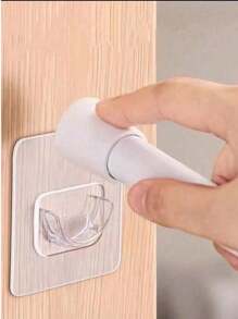 1pc Punch-Free Multi-Functional Telescopic Rod, Simple Installation, Perfect For Bathroom Shower Curtain Rod, Balcony Drying Rod, Wardrobe Hanging Clothes Rod, Door Window Hanging Curtain Rod, Curtain Rod Holder, Bathroom Accessories Home Bathroom Decor Back To School